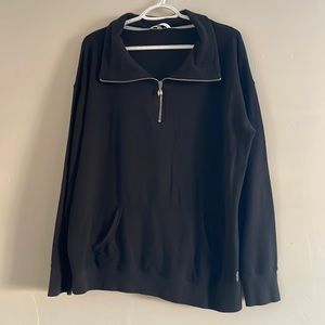 Victoria's Secret Black Zip-Up Sweatshirt